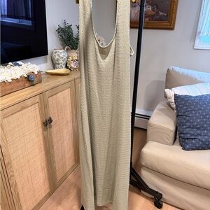 H&M Sage Gauze Knit Dress
